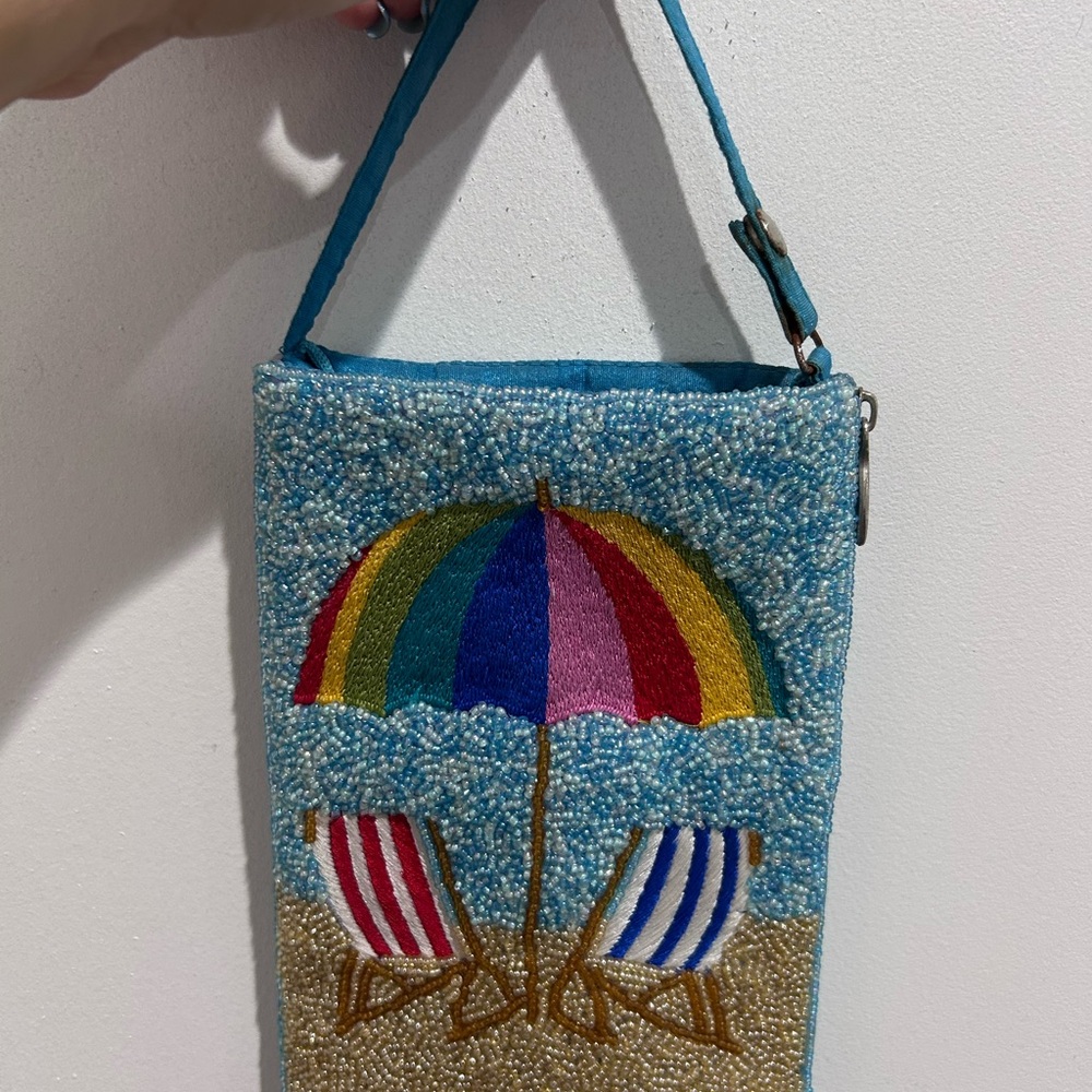 Mary Frances Colorful Beaded Beach Women's Bag